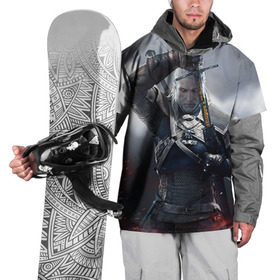 Накидка на куртку 3D с принтом Геральт в Тюмени, 100% полиэстер |  | Тематика изображения на принте: ведьмак