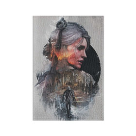 Обложка для паспорта матовая кожа с принтом Девушки Ведьмака в Тюмени, натуральная матовая кожа | размер 19,3 х 13,7 см; прозрачные пластиковые крепления | Тематика изображения на принте: ведьмак