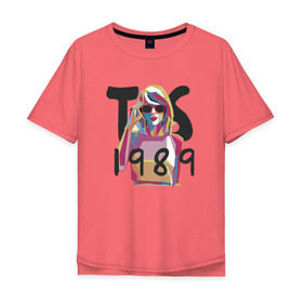 Мужская футболка хлопок Oversize с принтом Taylor Swift в Тюмени, 100% хлопок | свободный крой, круглый ворот, “спинка” длиннее передней части | тейлор элисон свифт