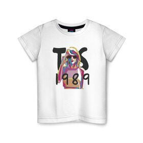 Детская футболка хлопок с принтом Taylor Swift в Тюмени, 100% хлопок | круглый вырез горловины, полуприлегающий силуэт, длина до линии бедер | Тематика изображения на принте: тейлор элисон свифт