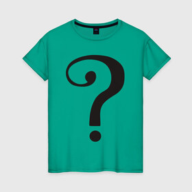 Женская футболка хлопок с принтом Classic TV Riddler в Тюмени, 100% хлопок | прямой крой, круглый вырез горловины, длина до линии бедер, слегка спущенное плечо | dc | riddler | загадочник | супергерой
