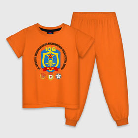 Детская пижама хлопок с принтом 106 ВДД ВДВ в Тюмени, 100% хлопок |  брюки и футболка прямого кроя, без карманов, на брюках мягкая резинка на поясе и по низу штанин
 | 106вдд | вдв | гвардия | десант | дивизия