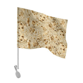 Флаг для автомобиля с принтом Лаваш в Тюмени, 100% полиэстер | Размер: 30*21 см | еда | лаваш | прикол | прикольные | хлеб