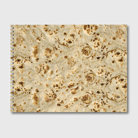 Альбом для рисования с принтом Лаваш в Тюмени, 100% бумага
 | матовая бумага, плотность 200 мг. | Тематика изображения на принте: еда | лаваш | прикол | прикольные | хлеб