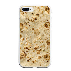 Чехол для iPhone 7Plus/8 Plus матовый с принтом Лаваш в Тюмени, Силикон | Область печати: задняя сторона чехла, без боковых панелей | Тематика изображения на принте: еда | лаваш | прикол | прикольные | хлеб