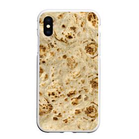 Чехол для iPhone XS Max матовый с принтом Лаваш в Тюмени, Силикон | Область печати: задняя сторона чехла, без боковых панелей | еда | лаваш | прикол | прикольные | хлеб