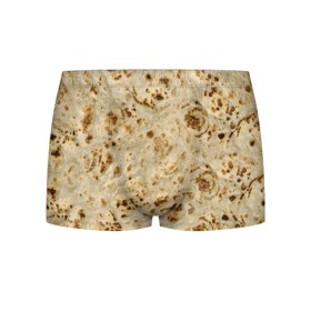 Мужские трусы 3D с принтом Лаваш в Тюмени, 50% хлопок, 50% полиэстер | классическая посадка, на поясе мягкая тканевая резинка | Тематика изображения на принте: еда | лаваш | прикол | прикольные | хлеб