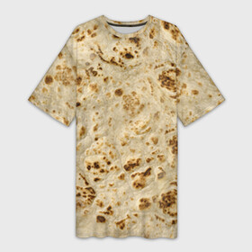 Платье-футболка 3D с принтом Лаваш в Тюмени,  |  | еда | лаваш | прикол | прикольные | хлеб