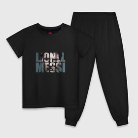 Детская пижама хлопок с принтом Lionel Messi face в Тюмени, 100% хлопок |  брюки и футболка прямого кроя, без карманов, на брюках мягкая резинка на поясе и по низу штанин
 | Тематика изображения на принте: месси