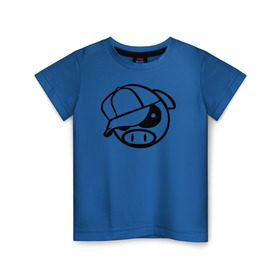 Детская футболка хлопок с принтом SUBARY PIG в Тюмени, 100% хлопок | круглый вырез горловины, полуприлегающий силуэт, длина до линии бедер | Тематика изображения на принте: subary pig субару
