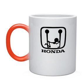 Кружка хамелеон с принтом Honda Logo Sexy в Тюмени, керамика | меняет цвет при нагревании, емкость 330 мл | 