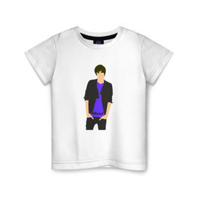Детская футболка хлопок с принтом Никита Киоссе (Mband) в Тюмени, 100% хлопок | круглый вырез горловины, полуприлегающий силуэт, длина до линии бедер | mband | группа | она вернется