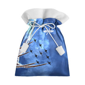 Подарочный 3D мешок с принтом Самолеты в небе в Тюмени, 100% полиэстер | Размер: 29*39 см | авиатор | авиация | ввс | герб | летчику | небо | самолет | флаг