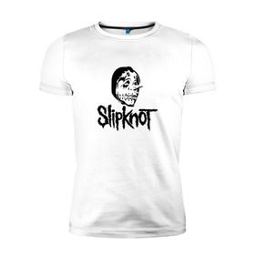Мужская футболка премиум с принтом Slipknot black в Тюмени, 92% хлопок, 8% лайкра | приталенный силуэт, круглый вырез ворота, длина до линии бедра, короткий рукав | 