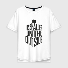 Мужская футболка хлопок Oversize с принтом Доктор Кто в Тюмени, 100% хлопок | свободный крой, круглый ворот, “спинка” длиннее передней части | Тематика изображения на принте: 