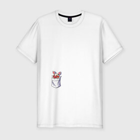 Мужская футболка премиум с принтом FNAF - [Mangle] в Тюмени, 92% хлопок, 8% лайкра | приталенный силуэт, круглый вырез ворота, длина до линии бедра, короткий рукав | fnaf | fnaf 2 | mangle | фнаф