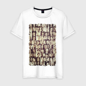 Мужская футболка хлопок с принтом Звёзды кино (1) в Тюмени, 100% хлопок | прямой крой, круглый вырез горловины, длина до линии бедер, слегка спущенное плечо. | hollywood | голливуд | кинозвёзды