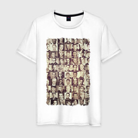 Мужская футболка хлопок с принтом Звёзды кино (2) в Тюмени, 100% хлопок | прямой крой, круглый вырез горловины, длина до линии бедер, слегка спущенное плечо. | hollywood | голливуд | кинозвёзды