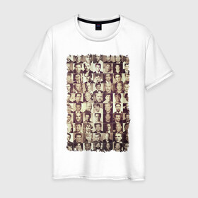 Мужская футболка хлопок с принтом Звёзды кино (3) в Тюмени, 100% хлопок | прямой крой, круглый вырез горловины, длина до линии бедер, слегка спущенное плечо. | hollywood | голливуд | кинозвёзды
