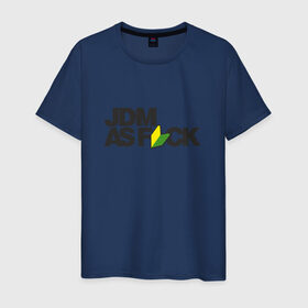 Мужская футболка хлопок с принтом JDM AS F*CK в Тюмени, 100% хлопок | прямой крой, круглый вырез горловины, длина до линии бедер, слегка спущенное плечо. | Тематика изображения на принте: fail crew