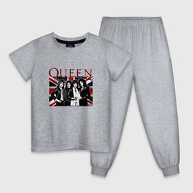 Детская пижама хлопок с принтом Queen band в Тюмени, 100% хлопок |  брюки и футболка прямого кроя, без карманов, на брюках мягкая резинка на поясе и по низу штанин
 | england | freddie | mercury | queen   легендарная рок группаqueen | фредди меркьури