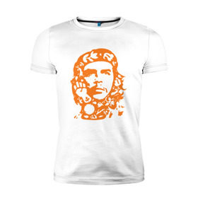 Мужская футболка премиум с принтом Che Guevara в Тюмени, 92% хлопок, 8% лайкра | приталенный силуэт, круглый вырез ворота, длина до линии бедра, короткий рукав | che | che guevaracuba | guevara | гевара | куба | че | чегевара