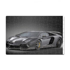 Пазл магнитный 126 элементов с принтом Lamborghini Aventador в Тюмени, полимерный материал с магнитным слоем | 126 деталей, размер изделия —  180*270 мм | Тематика изображения на принте: lamborghini