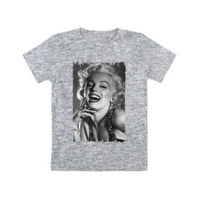 Детская футболка хлопок с принтом Marilyn Monroe в Тюмени, 100% хлопок | круглый вырез горловины, полуприлегающий силуэт, длина до линии бедер | Тематика изображения на принте: marilyn monroe | актриса | мэрилин монро | певица