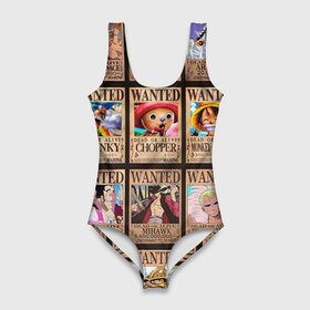 Купальник-боди 3D с принтом One Piece в Тюмени, 82% полиэстер, 18% эластан | Круглая горловина, круглый вырез на спине | Тематика изображения на принте: anime | one piece | аниме | ван пис