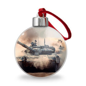 Ёлочный шар с принтом Танк в Тюмени, Пластик | Диаметр: 77 мм | армия | войска | сила | танк | танки | танкист | танковые войска