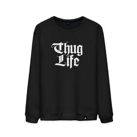 Мужской свитшот хлопок с принтом Thug Life 2pac в Тюмени, 100% хлопок |  | Тематика изображения на принте: 2pac | life | rap | thug | tupac | рэп | тупак