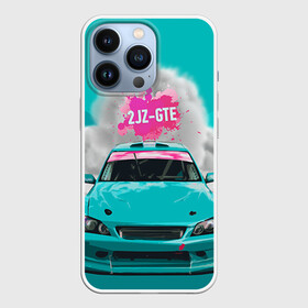 Чехол для iPhone 13 Pro с принтом 2 JZ GTE в Тюмени,  |  | Тематика изображения на принте: 2jz gte | altezza | drift | jdm | toyota | альтеза | гонка | ждм