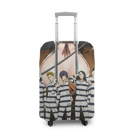 Чехол для чемодана 3D с принтом Prison School в Тюмени, 86% полиэфир, 14% спандекс | двустороннее нанесение принта, прорези для ручек и колес | kangoku gakuen | kiyoshi fujino | киёши фуджино | призон скул