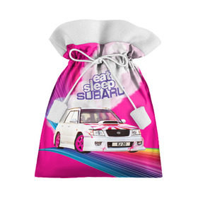 Подарочный 3D мешок с принтом Subaru в Тюмени, 100% полиэстер | Размер: 29*39 см | drag | eat | ej20 | forester | jdm | rainbow | sf5 | sleep | subaru | субару | супердрифтбитва | форестер