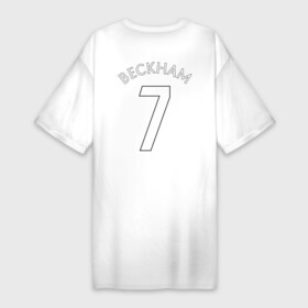 Платье-футболка хлопок с принтом Beckham в Тюмени,  |  | beckham | football | manchester | manchester united | манчестер | футбол