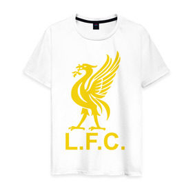 Мужская футболка хлопок с принтом Liverpool Gerrard в Тюмени, 100% хлопок | прямой крой, круглый вырез горловины, длина до линии бедер, слегка спущенное плечо. | ливерпуль