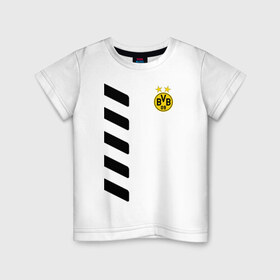 Детская футболка хлопок с принтом Borussia Sahin в Тюмени, 100% хлопок | круглый вырез горловины, полуприлегающий силуэт, длина до линии бедер | borussia | borussia dortmund | bvb | football | sahin | боруссия | фк | футбол