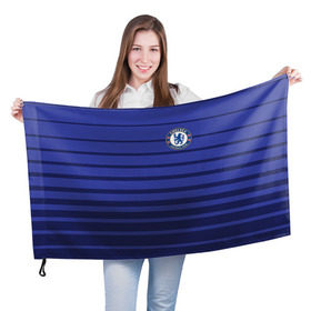 Флаг 3D с принтом Chelsea Zola в Тюмени, 100% полиэстер | плотность ткани — 95 г/м2, размер — 67 х 109 см. Принт наносится с одной стороны | chelsea | football | zola | фк | футбол | челси
