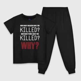 Детская пижама хлопок с принтом Killer Questions в Тюмени, 100% хлопок |  брюки и футболка прямого кроя, без карманов, на брюках мягкая резинка на поясе и по низу штанин
 | 