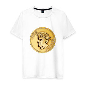 Мужская футболка хлопок с принтом Травиан римляне в Тюмени, 100% хлопок | прямой крой, круглый вырез горловины, длина до линии бедер, слегка спущенное плечо. | travian kingdoms   римлянеtravian | игра | римляне