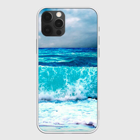 Чехол для iPhone 12 Pro Max с принтом Волны в Тюмени, Силикон |  | берег | вода | волны | море | пейзаж | прилив
