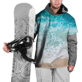 Накидка на куртку 3D с принтом Берег в Тюмени, 100% полиэстер |  | Тематика изображения на принте: берег | вода | волны | море | пляж | прилив