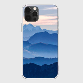 Чехол для iPhone 12 Pro с принтом Горы в Тюмени, силикон | область печати: задняя сторона чехла, без боковых панелей | Тематика изображения на принте: горы | облака | пейзаж