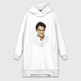 Платье-худи хлопок с принтом Roger Federer в Тюмени,  |  | roger federer | роджер федерер | теннис | чемпион