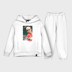 Детский костюм хлопок Oversize с принтом Роджер Федерер в Тюмени,  |  | roger federer | роджер федерер | теннис | чемпион