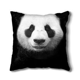 Подушка 3D с принтом Панда в Тюмени, наволочка – 100% полиэстер, наполнитель – холлофайбер (легкий наполнитель, не вызывает аллергию). | состоит из подушки и наволочки. Наволочка на молнии, легко снимается для стирки | панда