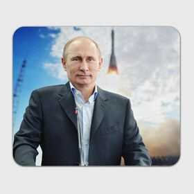Коврик прямоугольный с принтом В.В. Путин в Тюмени, натуральный каучук | размер 230 х 185 мм; запечатка лицевой стороны | 