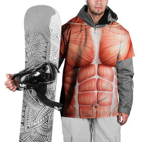 Накидка на куртку 3D с принтом Мышцы в Тюмени, 100% полиэстер |  | bodybuilding | бодибилдер | бодибилдинг | качалка | качок | мышцы | спорт | тело | тренажер