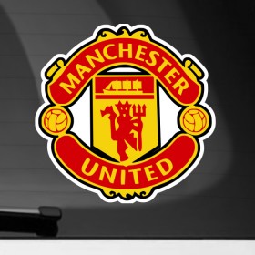 Наклейка на автомобиль с принтом Манчестер Юнайтед в Тюмени, ПВХ |  | Тематика изображения на принте: manchester united | игра | манчестер юнайтед | спорт | футбол