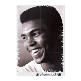 Магнитный плакат 2Х3 с принтом Мухаммед Али (Muhammad Ali) в Тюмени, Полимерный материал с магнитным слоем | 6 деталей размером 9*9 см | Тематика изображения на принте: мухаммед али